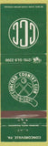 Matchbook Cover - Concord Country Club Concordville PA