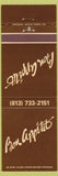 Matchbook Cover - Bon Appetit Restaurant Dunedin FL