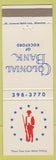 Matchbook Cover - Colonial Bank of Rockford IL