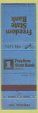 Matchbook Cover - Freedom State Bank Freedom WI