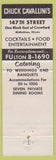 Matchbook Cover - Chuck Cavallini's Midlothian IL