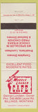 Matchbook Cover - Muzzle Loader Cafe Billings MT pistol