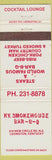 Matchbook Cover - KY Smokehouse BBQ Lexington Kentuckey