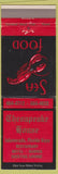 Matchbook Cover - Chesapeake House Islamorada FL lobster