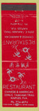 Matchbook Cover - South Seas Restaurant Naples FL Chinese