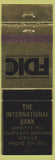 Matchbook Cover - International Bank Amherst WI