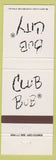 Matchbook Cover - Club Bub Chicago IL BBQ