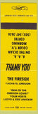 Matchbook Cover - The Riverside Yachats OR motel