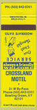 Matchbook Cover - Crossland Motel Bowling Green KY