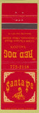 Matchbook Cover - Red Dog Saloon Cincinnati OH