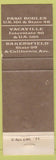 Matchbook Cover - Black Oak Restaurant Paso Robles Vacaville Bakersfield