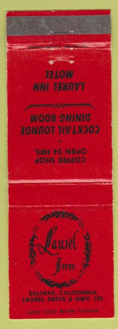 Matchbook Cover - Laurel Inn Salinas CA