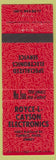Matchbook Cover - Royce L Cayson Electronics Tupelo MS
