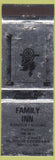 Matchbook Cover - Family Inn Escanaba MI