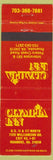 Matchbook Cover - Olympia Inn Roanoke VA