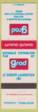 Matchbook Cover - Grad Products Le Groupe Laurentien Montreal QC