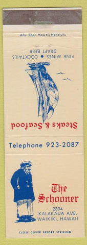 Matchbook Cover - The Schooner Waikiki HI