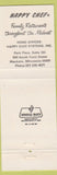 Matchbook Cover - Happy Chef Restaurants Mankato MN
