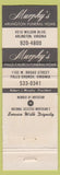 Matchbook Cover - Murphy Funeral Homes Arlington VA Falls Church