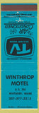 Matchbook Cover - Winthorp Motel ME blue