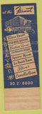 Matchbook Cover - Fairmont Hotel San Francisco CA