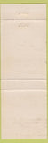 Matchbook Cover - Terrace Tea Room Walnut Creek CA WORN