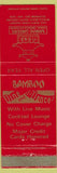 Matchbook Cover - Bamboo Gardens Chinese Restaurant Myrtle Beach SC