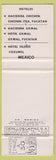 Matchbook Cover - Hotel Casa Del Balam Merida Yucatan Mexico