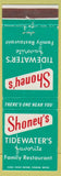 Matchbook Cover - Shoney's Tidewater