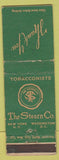Matchbook Cover - The Stearn Co New York Washington DC Tobacco WEAR