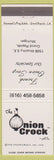 Matchbook Cover - Onion Crock Grand Rapids MI