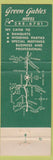 Matchbook Cover - Green Gables Hotel Lewistown PA