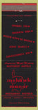 Matchbook Cover - Mohawk Manor Hotels Syracuse Buffalo Indianapolis