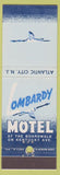 Matchbook Cover - Lombardy Motel Atlantic City NJ