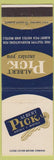 Matchbook Cover - Albert Pick Hotels Chain