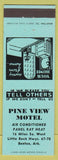 Matchbook Cover - Pine View Motel Benton AR