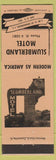 Matchbook Cover - Slumberland Motel Orangeburg SC