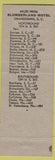 Matchbook Cover - Slumberland Motel Orangeburg SC