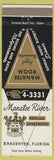 Matchbook Cover - Manatee River Hotel Bradenton FL