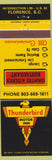 Matchbook Cover - Thunderbird Motor Inn Florence SC