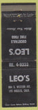 Matchbook Cover - Leo's Los Angeles CA