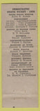 Matchbook Cover - Thomas Annear State Treasurer 1938 Colorado CO Democrat