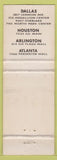 Matchbook Cover - Jamie Hambugers Dallas Houston Arlington TX WEAR
