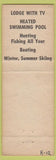 Matchbook Cover - Kern Lodge Motel Kernville CA