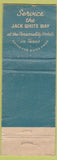 Matchbook Cover - White Plaza Hotels Dallas San Antonio Corpus Christi TX WORN