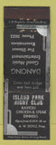 Matchbook Cover - Island Park Night Club NO TOWN WEAR
