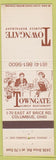 Matchbook Cover - Towngate Family Restaurant Columbus OH