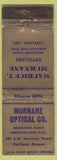 Matchbook Cover - Murnane Optical Glasses Portland OR WORN girlie back