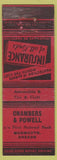 Matchbook Cover - Chambers Powell Monmouth OR WEAR