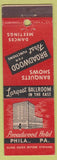 Matchbook Cover - Broadwood Hotel Philadelphia PA
